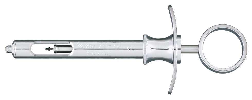 Anesthetic Aspirating Syringe Instrument CW 1.8cc with harpoon, J&J