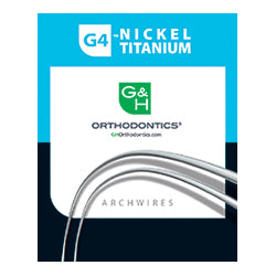 G4™ Nickel Titanium, NITI Rectangular Wires Trueform Shape Bulk Pack 25/Box