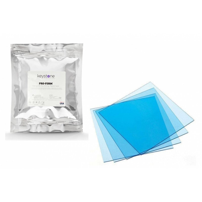 ProForm , Vacuum Forming Splint Material Clear 5"x5" .030(.8mm) 25/Pk #9615020