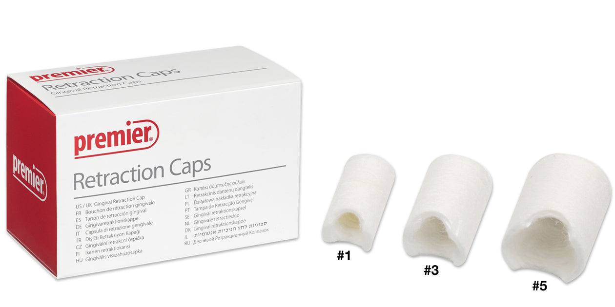 Traxodent , Retraction Caps Assorted 60/Pk #9048260