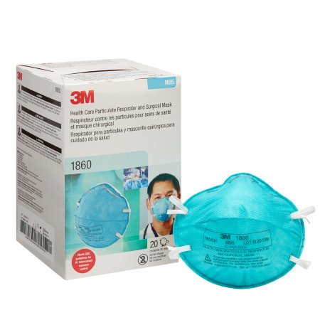 3M- N95 Niosh Respirator Mask #1860 20/Box