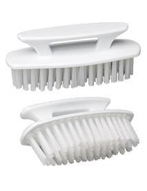 Super Scrubber & Hand Brusher ,White Bristles-2/PK