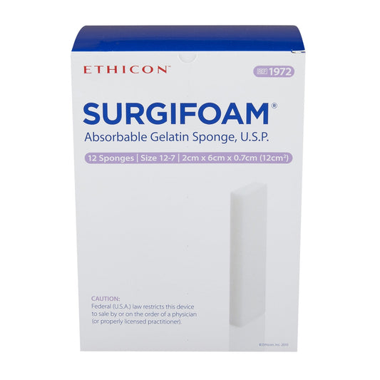 SurgiFoam Hemostatic Gelatin Sponge 12/Box #1972