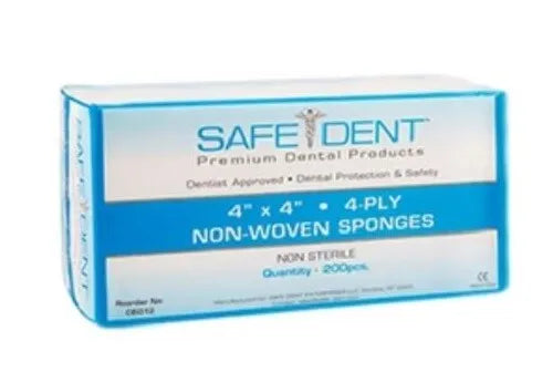 Gauze  Sponge - Non-Woven, 4"x4"  4-Ply - 2000/Cs #C6012