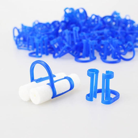 Cotton Roll Holder Clip Disposable 100pcs #CRH-2