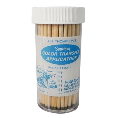 Dr Thompson’s Color Transfer Applicators – 150/Pkg - Great Plains Dental #346-0045