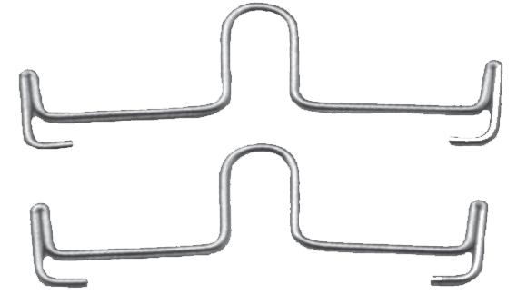 46 MM PALATAL ARCH BARS WITH DISTAL LOOP 10/PK-G&H USA