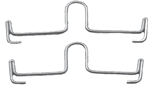 46 MM PALATAL ARCH BARS WITH DISTAL LOOP 10/PK-G&H USA