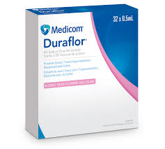 Duraflor 5% Sodium Fluoride Varnish 32/Box , Bubble Gum 1033-BG32