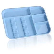 Instrument Set-Up Organizer Divided Tray Blue , Size B 13"1/2x 9"5/8