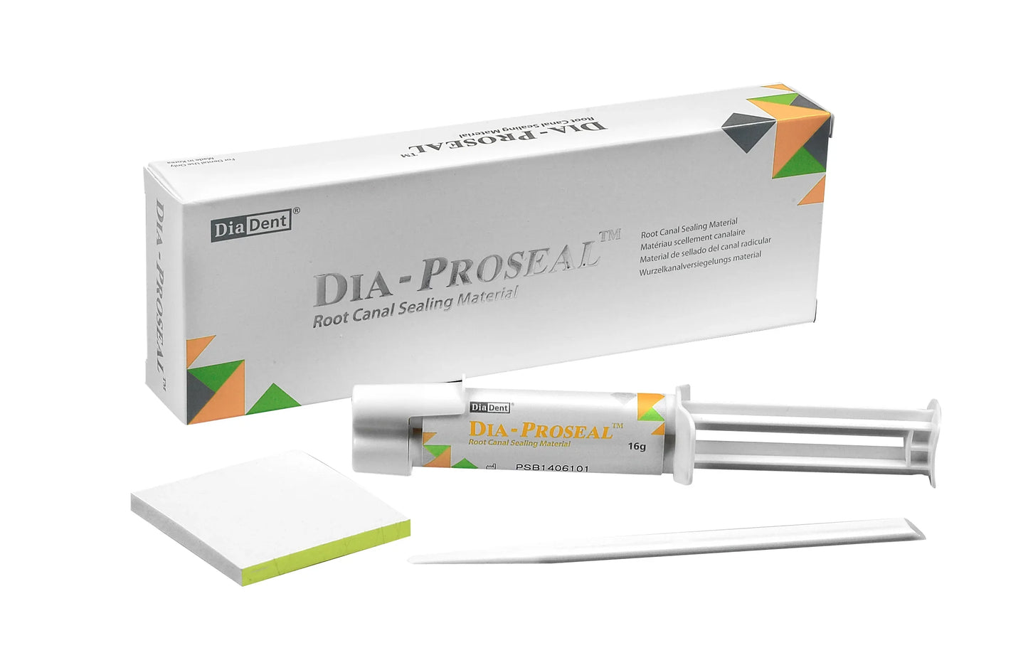 Dia-Proseal Root Canal Sealer Epoxy Resin  16g Syringe, Mixing Pad, Spatula #1003-201