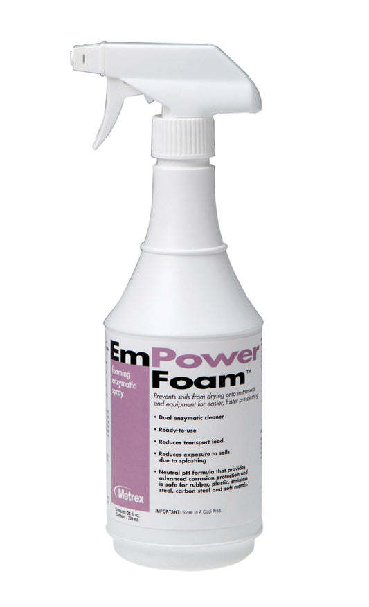 EmPower Foam Spray 24oz, Dual Enzymatic Cleaner ,Metrex