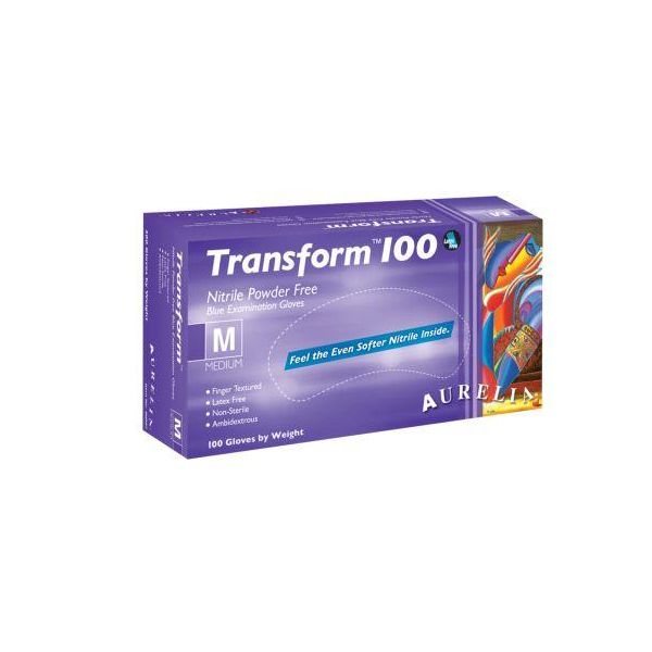 Aurelia ,Transform  Nitrile Gloves Powder Free, 100/Box  10 Box/Case #9889A